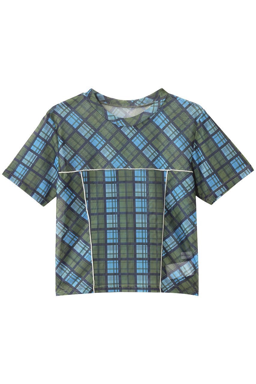 【メゾンスペシャル/MAISON SPECIAL】のPanel Plaid T-shirt/パネルチェックTシャツ インテリア・キッズ・メンズ・レディースファッション・服の通販 founy(ファニー) ファッション Fashion レディースファッション Fashion for Women トップス・カットソー Cut & Sew Tops シャツ・ブラウス・オフィスカジュアル Elegant Blouses & Button-Ups ロングTシャツ・Tシャツ Longline T-Shirts & Tees カットソー・ベーシックTシャツ Cut-and-Sewn Tops / Stretch Tees & Basics インナー Innerwear コンパクト Compact, Small Size ショート Short, Short Length シンプル Simple, Minimal スリーブ Sleeve, Long Sleeve / Short Sleeve チェック Check, Plaid, Tartan トレンド Trend, Trending Now フィット Fit, Slim Fit おすすめ Recommended / Our Picks BLU(ブルー)|ID: prp329100004917963 ipo3291000000036885086