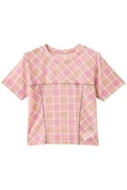 【メゾンスペシャル/MAISON SPECIAL】のPanel Plaid T-shirt/パネルチェックTシャツ 人気、トレンドファッション・服の通販 founy(ファニー) ファッション Fashion レディースファッション Fashion for Women トップス・カットソー Cut & Sew Tops シャツ・ブラウス・オフィスカジュアル Elegant Blouses & Button-Ups ロングTシャツ・Tシャツ Longline T-Shirts & Tees カットソー・ベーシックTシャツ Cut-and-Sewn Tops / Stretch Tees & Basics インナー Innerwear コンパクト Compact, Small Size ショート Short, Short Length シンプル Simple, Minimal スリーブ Sleeve, Long Sleeve / Short Sleeve チェック Check, Plaid, Tartan トレンド Trend, Trending Now フィット Fit, Slim Fit おすすめ Recommended / Our Picks thumbnail PNK(ピンク)|ID: prp329100004917963 ipo3291000000036885087