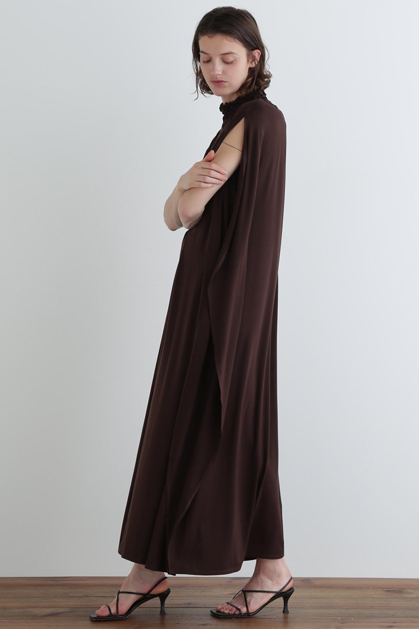 【ル フィル/LE PHIL】のエンブロイダリージャージワンピース 人気、トレンドファッション・服の通販 founy(ファニー) 　ファッション　Fashion　レディースファッション　Fashion for Women　ワンピース　Dresses　チュニック　Tunic Tops & Dresses　ギャザー　Gathered, Ruffled　スタンダード　Standard, Basic　チュニック　Tunic, Long Top　ドレス　Dress, One-Piece　ドレープ　Drape, Draping Fabric　フォルム　Silhouette, Form　ロング　Long, Long-Length　other-3|ID: prp329100004917967 ipo3291000000036885195