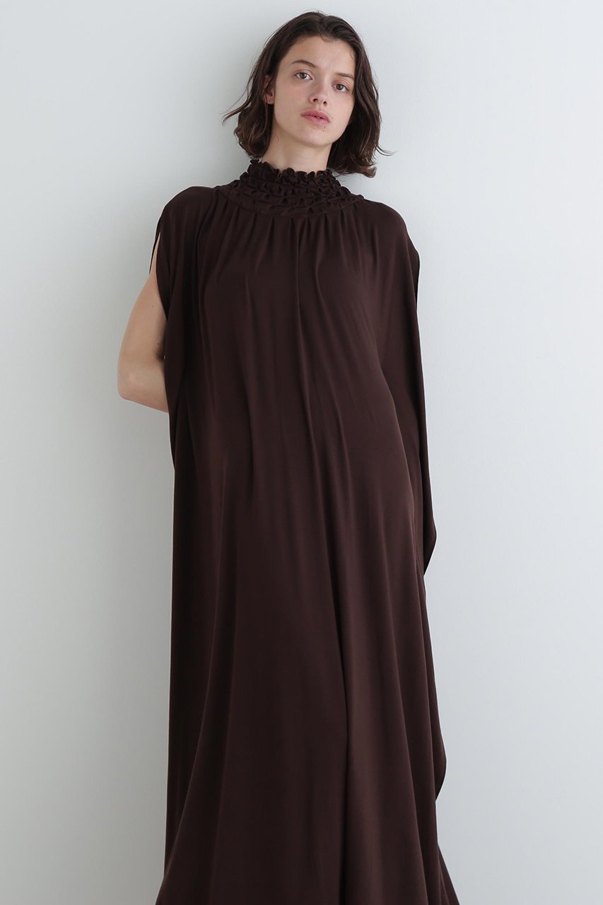 【ル フィル/LE PHIL】のエンブロイダリージャージワンピース 人気、トレンドファッション・服の通販 founy(ファニー) 　ファッション　Fashion　レディースファッション　Fashion for Women　ワンピース　Dresses　チュニック　Tunic Tops & Dresses　ギャザー　Gathered, Ruffled　スタンダード　Standard, Basic　チュニック　Tunic, Long Top　ドレス　Dress, One-Piece　ドレープ　Drape, Draping Fabric　フォルム　Silhouette, Form　ロング　Long, Long-Length　other-5|ID: prp329100004917967 ipo3291000000036885197