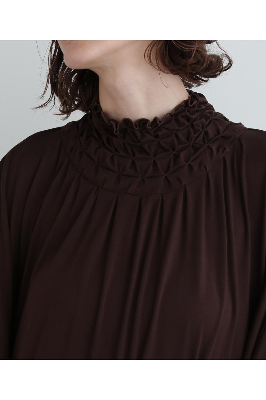 【ル フィル/LE PHIL】のエンブロイダリージャージワンピース 人気、トレンドファッション・服の通販 founy(ファニー) 　ファッション　Fashion　レディースファッション　Fashion for Women　ワンピース　Dresses　チュニック　Tunic Tops & Dresses　ギャザー　Gathered, Ruffled　スタンダード　Standard, Basic　チュニック　Tunic, Long Top　ドレス　Dress, One-Piece　ドレープ　Drape, Draping Fabric　フォルム　Silhouette, Form　ロング　Long, Long-Length　other-6|ID: prp329100004917967 ipo3291000000036885198