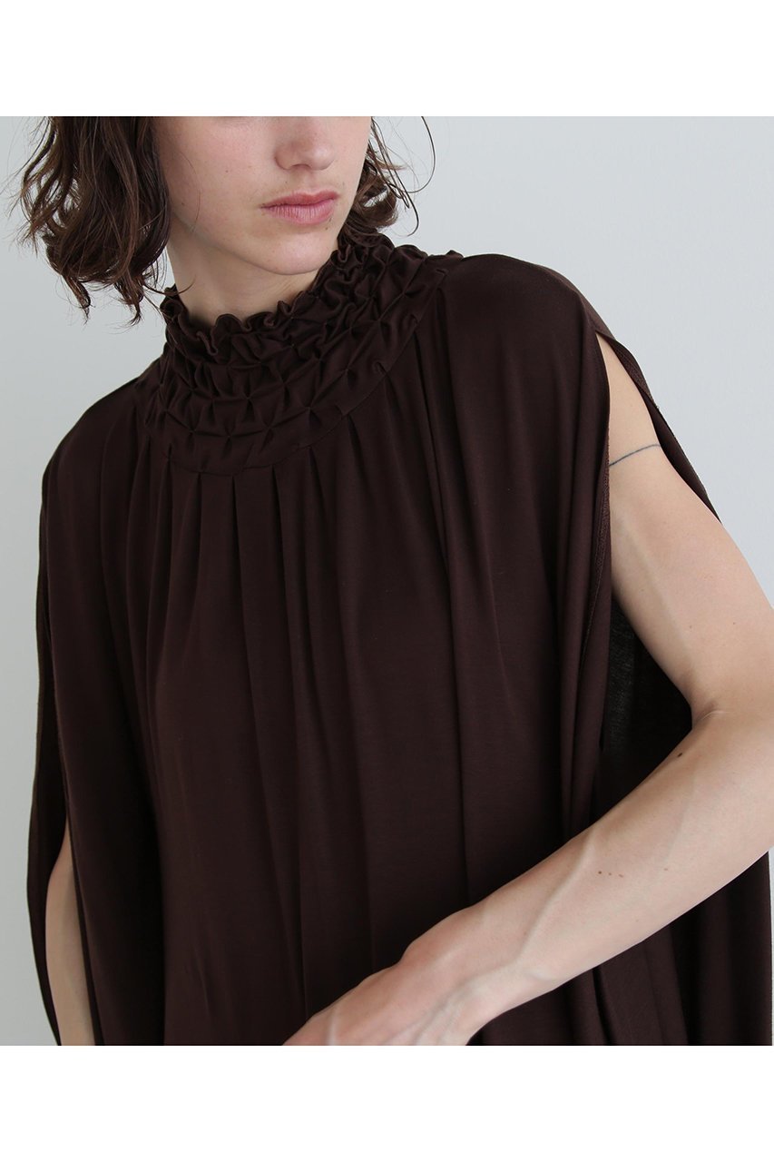 【ル フィル/LE PHIL】のエンブロイダリージャージワンピース 人気、トレンドファッション・服の通販 founy(ファニー) 　ファッション　Fashion　レディースファッション　Fashion for Women　ワンピース　Dresses　チュニック　Tunic Tops & Dresses　ギャザー　Gathered, Ruffled　スタンダード　Standard, Basic　チュニック　Tunic, Long Top　ドレス　Dress, One-Piece　ドレープ　Drape, Draping Fabric　フォルム　Silhouette, Form　ロング　Long, Long-Length　other-7|ID: prp329100004917967 ipo3291000000036885199