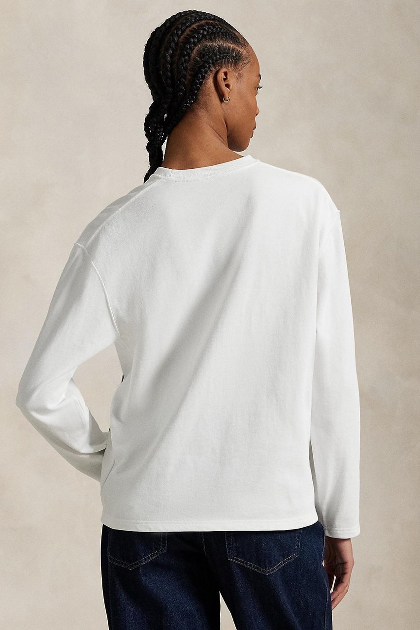 【ラルフローレン/RALPH LAUREN】の【POLO RALPH LAUREN】コットン ジャージー ロングスリーブ Tシャツ 人気、トレンドファッション・服の通販 founy(ファニー) 　ファッション　Fashion　レディースファッション　Fashion for Women　トップス・カットソー　Cut & Sew Tops　シャツ・ブラウス・オフィスカジュアル　Elegant Blouses & Button-Ups　ロングTシャツ・Tシャツ　Longline T-Shirts & Tees　カットソー・ベーシックTシャツ　Cut-and-Sewn Tops / Stretch Tees & Basics　スリーブ　Sleeve, Long Sleeve / Short Sleeve　フィット　Fit, Slim Fit　ベーシック　Basic, Essential　ロング　Long, Long-Length　長袖　Long Sleeve, Full Sleeve　other-4|ID: prp329100004917972 ipo3291000000036885309