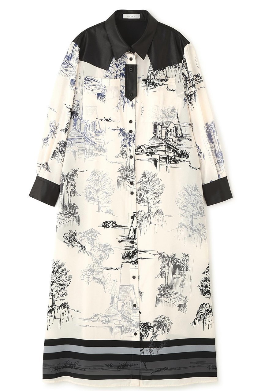 【アドーア/ADORE】のサウダージプリントワンピース 人気、トレンドファッション・服の通販 founy(ファニー) ファッション Fashion レディースファッション Fashion for Women ワンピース Dresses チュニック Tunic Tops & Dresses エレガント 上品 Elegant カフス Cuff Design チュニック Tunic, Long Top ドレス Dress, One-Piece パウダー Powder, Soft Tone プリント Print, Printed Pattern モチーフ Motif, Design Theme ロング Long, Long-Length other-1|ID: prp329100004917985 ipo3291000000036885848