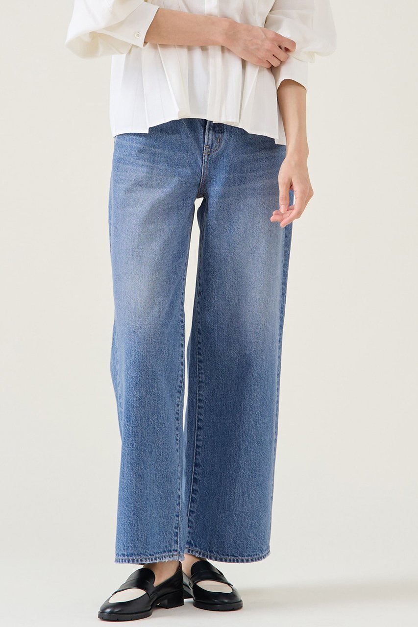 【マルティニーク/martinique】の《別注》【RED CARD TOKYO】35th Anniversary Wide Indigo Mid 人気、トレンドファッション・服の通販 founy(ファニー) 　ファッション　Fashion　レディースファッション　Fashion for Women　パンツ　Pants & Trousers　デニムパンツ・ジーンズ・美脚デニム　Denim Jeans & Pants　ジーンズ　Jeans, Denim Pants　ダメージ　Distressed, Destroyed　デニム　Denim, Jeans Material　ワーク　Workwear, Utility Style　エレガント 上品　Elegant　別注　Limited Edition, Custom Order　other-3|ID: prp329100004917986 ipo3291000000036885905