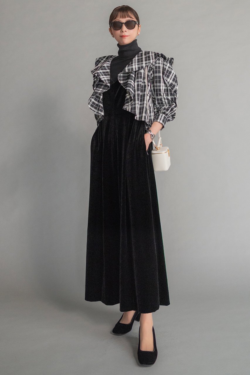 【デイジーリン/DAISY LIN】のGraceful Blouse 人気、トレンドファッション・服の通販 founy(ファニー) ファッション Fashion レディースファッション Fashion for Women トップス・カットソー Cut & Sew Tops シャツ・ブラウス・オフィスカジュアル Elegant Blouses & Button-Ups アシンメトリー Asymmetrical Style カフス Cuff Design クラシック Classic, Timeless Style スリーブ Sleeve, Long Sleeve / Short Sleeve チェック Check, Plaid, Tartan フリル Frill, Ruffle フロント Front, Front Design モダン Modern, Contemporary モノトーン Monotone, Black and White ロング Long, Long-Length エレガント 上品 Elegant 再入荷 Restock / Back in Stock 洗える Machine Washable other-7|ID: prp329100004917989 ipo3291000000036885950