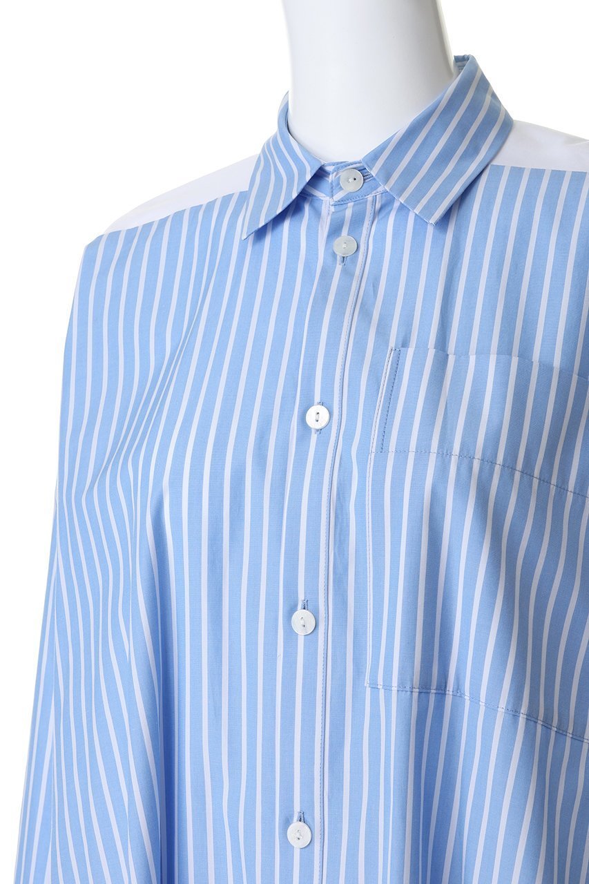 【ナゴンスタンス/nagonstans】のshirt×cut long-sleeves t-shirt 人気、トレンドファッション・服の通販 founy(ファニー) 　ファッション　Fashion　レディースファッション　Fashion for Women　トップス・カットソー　Cut & Sew Tops　シャツ・ブラウス・オフィスカジュアル　Elegant Blouses & Button-Ups　ロングTシャツ・Tシャツ　Longline T-Shirts & Tees　カットソー・ベーシックTシャツ　Cut-and-Sewn Tops / Stretch Tees & Basics　スリーブ　Sleeve, Long Sleeve / Short Sleeve　ドッキング　Docking, Mixed Material　ロング　Long, Long-Length　other-5|ID: prp329100004918009 ipo3291000000036886773