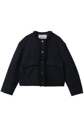 【デパリエ/DEPAREILLE】のコットンツイードジャケット 人気、トレンドファッション・服の通販 founy(ファニー) ファッション Fashion レディースファッション Fashion for Women アウター Coat / Outerwear Collection レディースジャケット・軽アウター Jackets オケージョン Occasion Wear シンプル Simple, Minimal ジャケット Jacket, Outerwear ツイード Twill, Twill Weave フリンジ Fringe, Tassel フロント Front, Front Design エレガント 上品 Elegant |ID:prp329100004918012