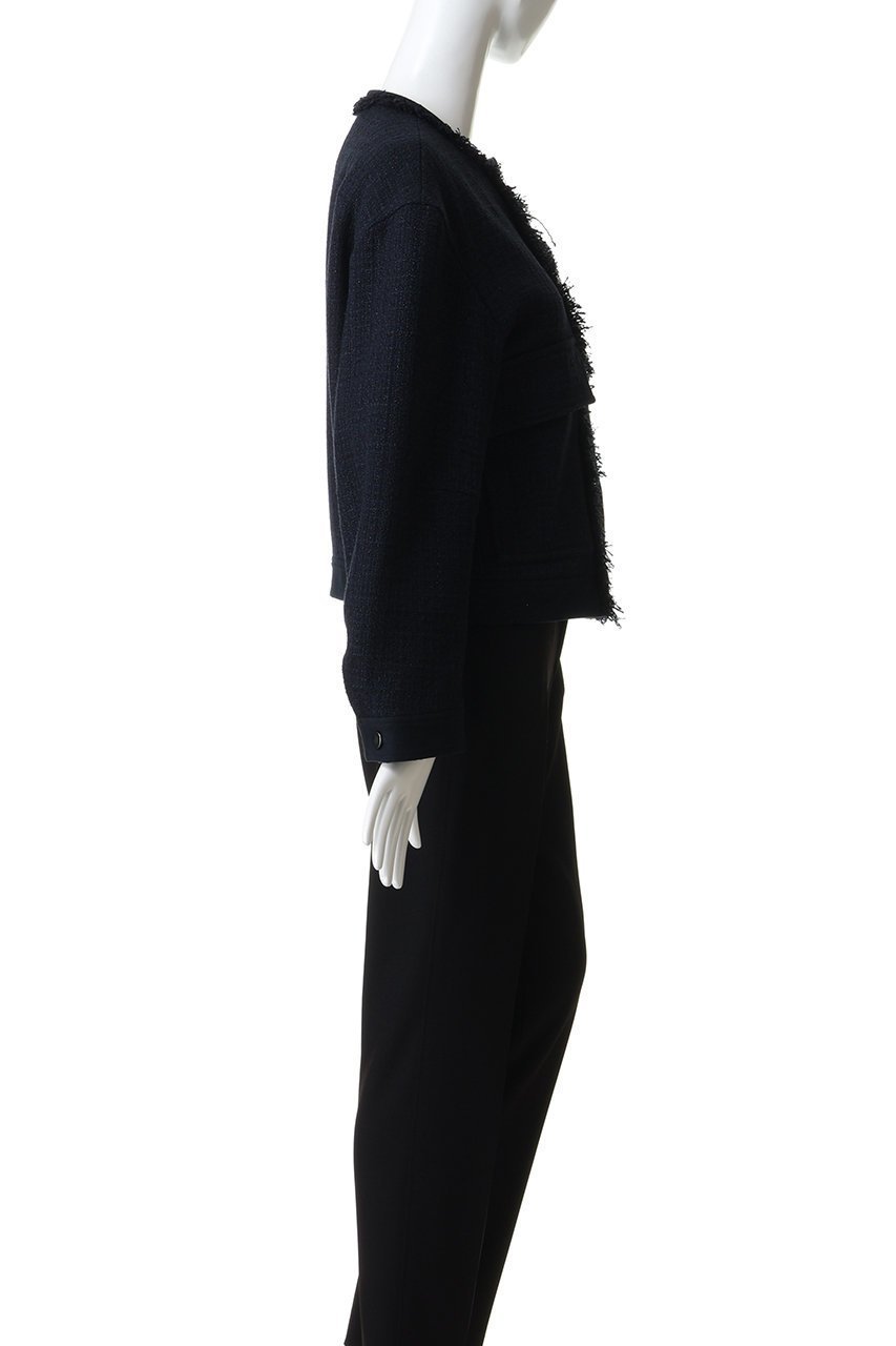 【デパリエ/DEPAREILLE】のコットンツイードジャケット 人気、トレンドファッション・服の通販 founy(ファニー) ファッション Fashion レディースファッション Fashion for Women アウター Coat / Outerwear Collection レディースジャケット・軽アウター Jackets オケージョン Occasion Wear シンプル Simple, Minimal ジャケット Jacket, Outerwear ツイード Twill, Twill Weave フリンジ Fringe, Tassel フロント Front, Front Design エレガント 上品 Elegant other-3|ID: prp329100004918012 ipo3291000000036886807