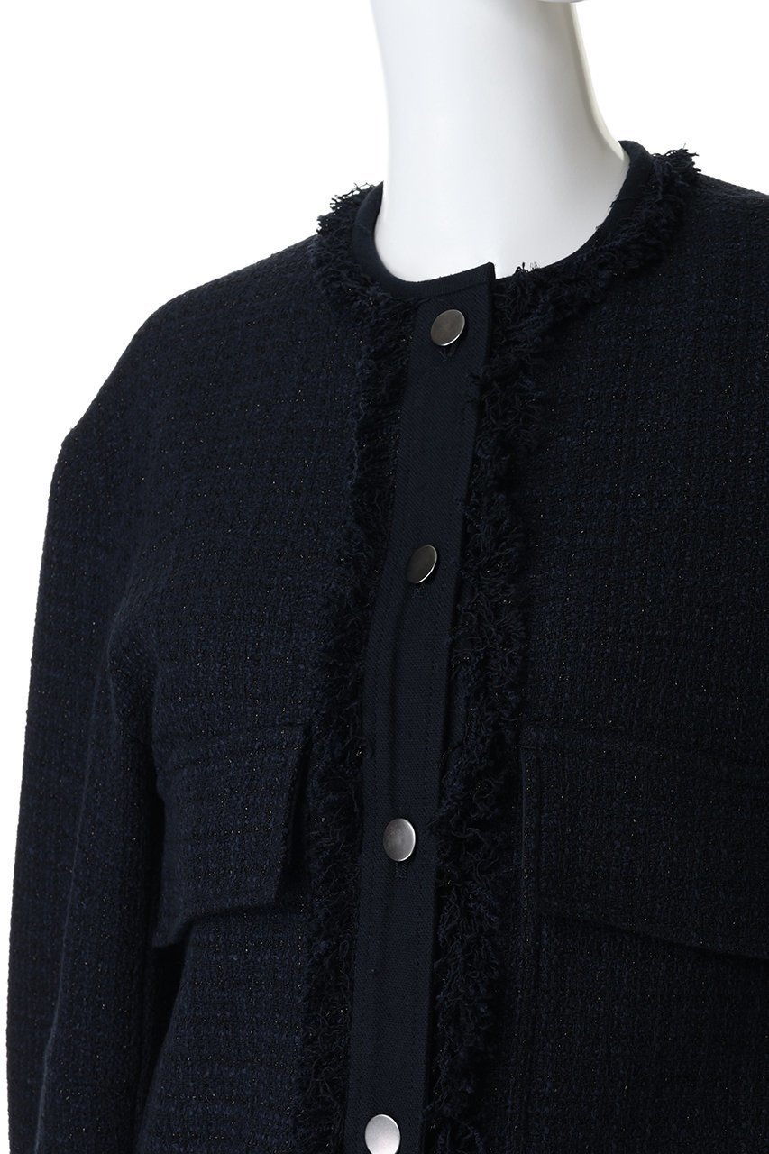 【デパリエ/DEPAREILLE】のコットンツイードジャケット 人気、トレンドファッション・服の通販 founy(ファニー) ファッション Fashion レディースファッション Fashion for Women アウター Coat / Outerwear Collection レディースジャケット・軽アウター Jackets オケージョン Occasion Wear シンプル Simple, Minimal ジャケット Jacket, Outerwear ツイード Twill, Twill Weave フリンジ Fringe, Tassel フロント Front, Front Design エレガント 上品 Elegant other-5|ID: prp329100004918012 ipo3291000000036886809