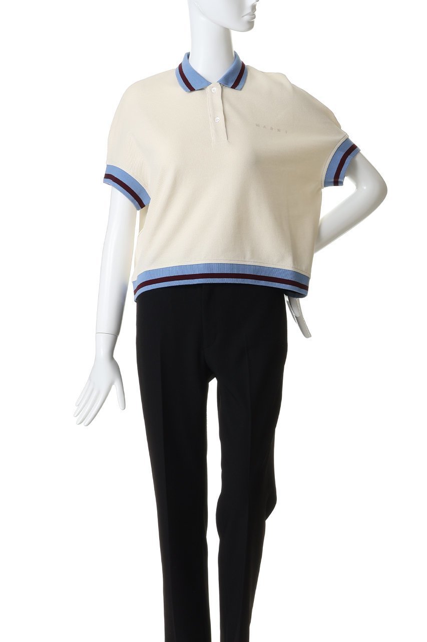 【マルニ/MARNI】の半袖ポロシャツ 人気、トレンドファッション・服の通販 founy(ファニー) 　ファッション　Fashion　レディースファッション　Fashion for Women　トップス・カットソー　Cut & Sew Tops　シャツ・ブラウス・オフィスカジュアル　Elegant Blouses & Button-Ups　ポロシャツ・きれいめカジュアル　Smart-Casual Polo Tops　ストライプ　Stripe, Striped Pattern　スリーブ　Sleeve, Long Sleeve / Short Sleeve　トレンド　Trend, Trending Now　ハーフ　Half, Half-Length　ポロシャツ　Polo Shirt, Collared Tee　ワイド　Wide, Wide Fit　半袖　Short Sleeve, Half Sleeve　other-2|ID: prp329100004918017 ipo3291000000036886940