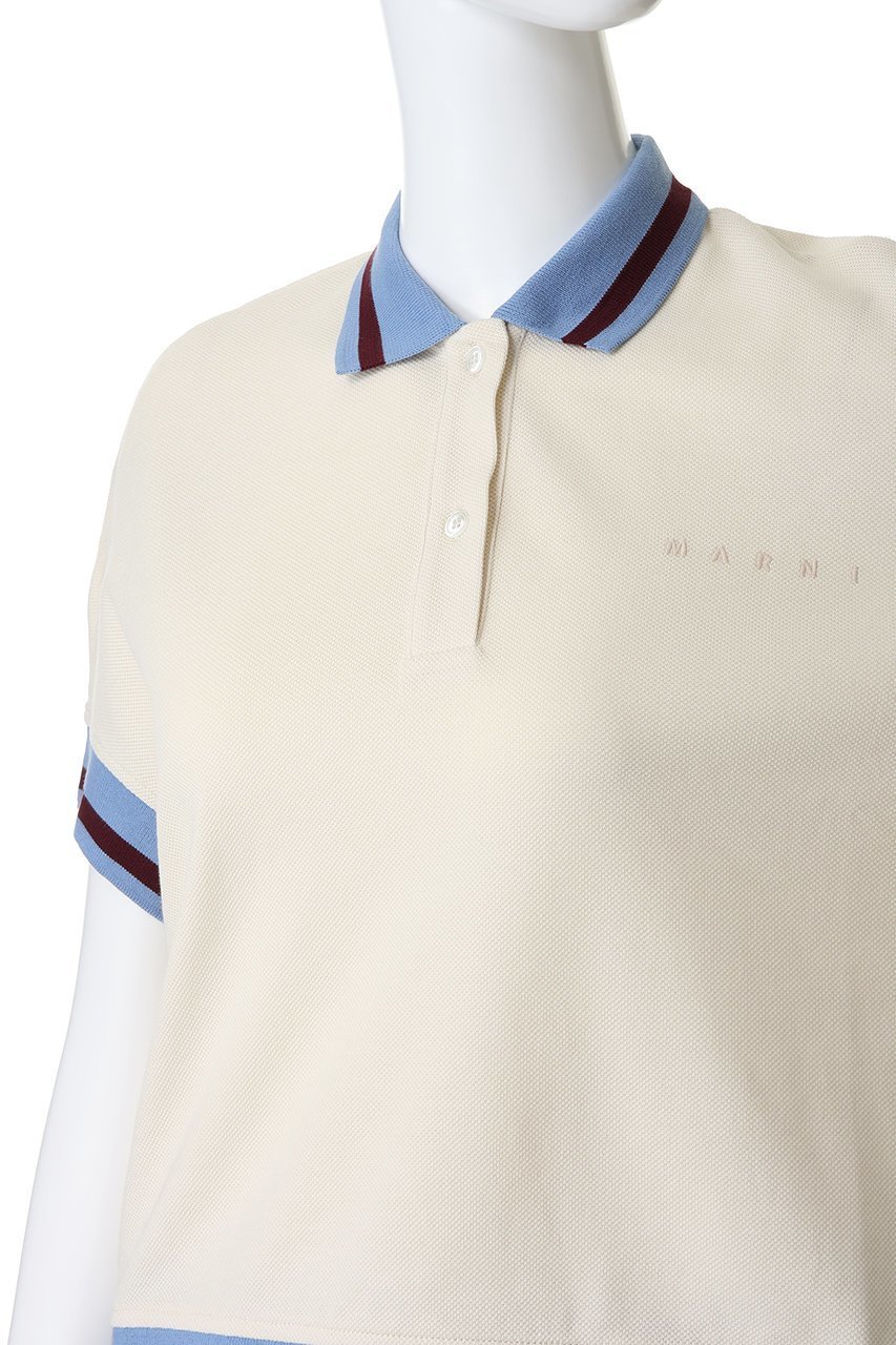 【マルニ/MARNI】の半袖ポロシャツ 人気、トレンドファッション・服の通販 founy(ファニー) 　ファッション　Fashion　レディースファッション　Fashion for Women　トップス・カットソー　Cut & Sew Tops　シャツ・ブラウス・オフィスカジュアル　Elegant Blouses & Button-Ups　ポロシャツ・きれいめカジュアル　Smart-Casual Polo Tops　ストライプ　Stripe, Striped Pattern　スリーブ　Sleeve, Long Sleeve / Short Sleeve　トレンド　Trend, Trending Now　ハーフ　Half, Half-Length　ポロシャツ　Polo Shirt, Collared Tee　ワイド　Wide, Wide Fit　半袖　Short Sleeve, Half Sleeve　other-5|ID: prp329100004918017 ipo3291000000036886943