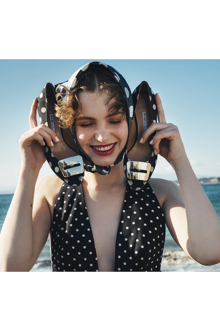 【ペリーコ/PELLICO】のANELLI ドット柄オープントゥウェッジヒールパンプス 人気、トレンドファッション・服の通販 founy(ファニー) 　ファッション　Fashion　レディースファッション　Fashion for Women　オープントゥ　Open Toe Shoes　ドット　Polka Dot, Dot Pattern　モダン　Modern, Contemporary　other-2|ID: prp329100004918020 ipo3291000000036887008