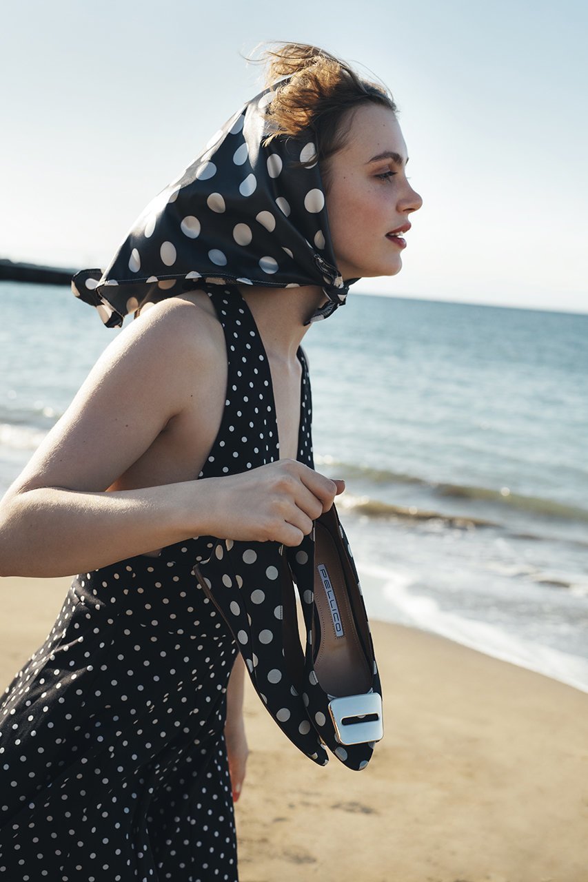 【ペリーコ/PELLICO】のANELLI ドット柄オープントゥウェッジヒールパンプス 人気、トレンドファッション・服の通販 founy(ファニー) 　ファッション　Fashion　レディースファッション　Fashion for Women　オープントゥ　Open Toe Shoes　ドット　Polka Dot, Dot Pattern　モダン　Modern, Contemporary　other-7|ID: prp329100004918020 ipo3291000000036887013