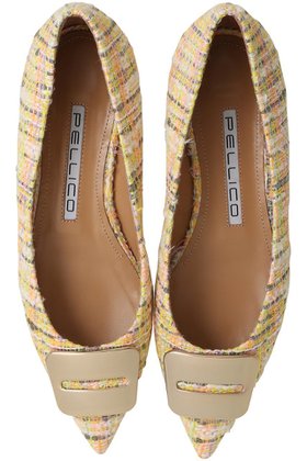 【ペリーコ/PELLICO】のANELLI FIBBIA ツイードフラットシューズ 人気、トレンドファッション・服の通販 founy(ファニー) ファッション Fashion レディースファッション Fashion for Women エレガント 上品 Elegant クラシック Classic, Timeless Style シューズ Shoes, Footwear ツイード Twill, Twill Weave パーティ Party, Party Style フラット Flat, Flat Shoes メタリック Metallic, Shiny Finish 春 Spring |ID:prp329100004918021