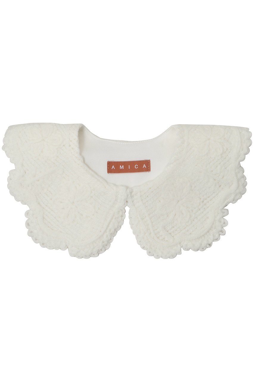 【アミカ/AMICA】のエンブロイダリーカラー インテリア・キッズ・メンズ・レディースファッション・服の通販 founy(ファニー) 　ファッション　Fashion　レディースファッション　Fashion for Women　トップス・カットソー　Cut & Sew Tops　シャツ・ブラウス・オフィスカジュアル　Elegant Blouses & Button-Ups　スカラップ　Scallop, Scalloped Edge　スリーブ　Sleeve, Long Sleeve / Short Sleeve　セレモニー　Ceremony　フラワー　Flower, Floral　ロング　Long, Long-Length　エレガント 上品　Elegant　ホワイト|ID: prp329100004918025 ipo3291000000036887162