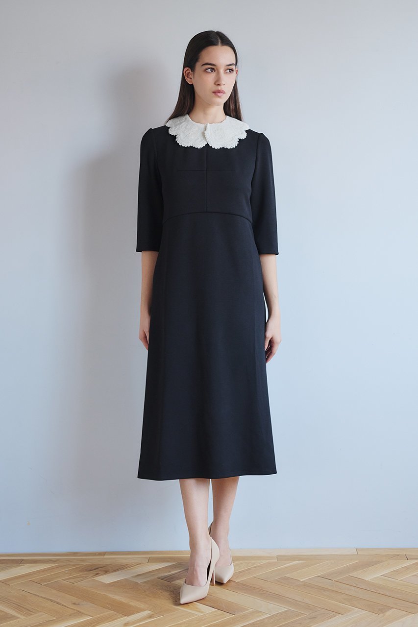 【アミカ/AMICA】のエンブロイダリーカラー 人気、トレンドファッション・服の通販 founy(ファニー) 　ファッション　Fashion　レディースファッション　Fashion for Women　トップス・カットソー　Cut & Sew Tops　シャツ・ブラウス・オフィスカジュアル　Elegant Blouses & Button-Ups　スカラップ　Scallop, Scalloped Edge　スリーブ　Sleeve, Long Sleeve / Short Sleeve　セレモニー　Ceremony　フラワー　Flower, Floral　ロング　Long, Long-Length　エレガント 上品　Elegant　other-8|ID: prp329100004918025 ipo3291000000036887169