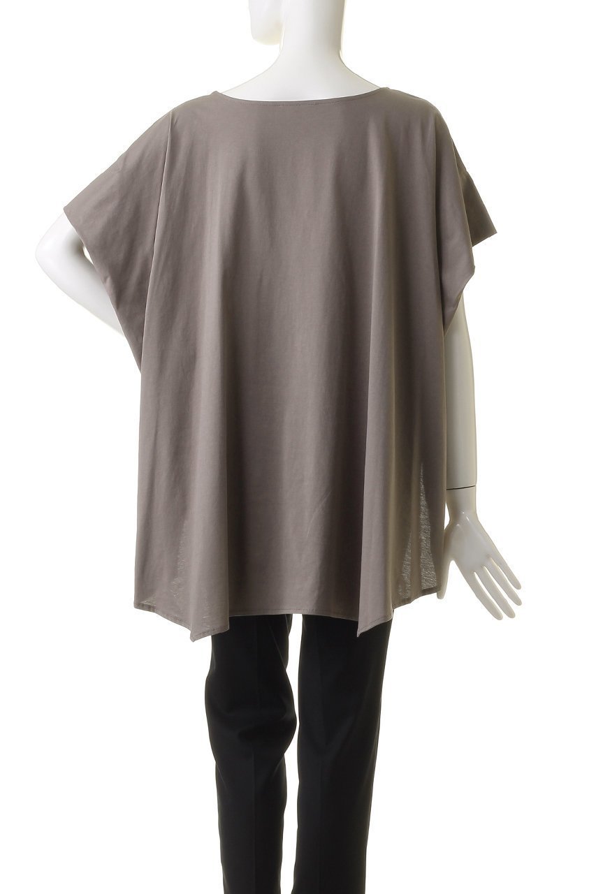 【プルミエ アロンディスモン/1er Arrondissement】のプレミアム天竺ニュアンストップス 人気、トレンドファッション・服の通販 founy(ファニー) 　ファッション　Fashion　レディースファッション　Fashion for Women　トップス・カットソー　Cut & Sew Tops　シャツ・ブラウス・オフィスカジュアル　Elegant Blouses & Button-Ups　ロングTシャツ・Tシャツ　Longline T-Shirts & Tees　カットソー・ベーシックTシャツ　Cut-and-Sewn Tops / Stretch Tees & Basics　ショート　Short, Short Length　スリット　Slit, Slit Detail　スリーブ　Sleeve, Long Sleeve / Short Sleeve　プレミアム　Premium, High-End　other-4|ID: prp329100004918028 ipo3291000000036887232