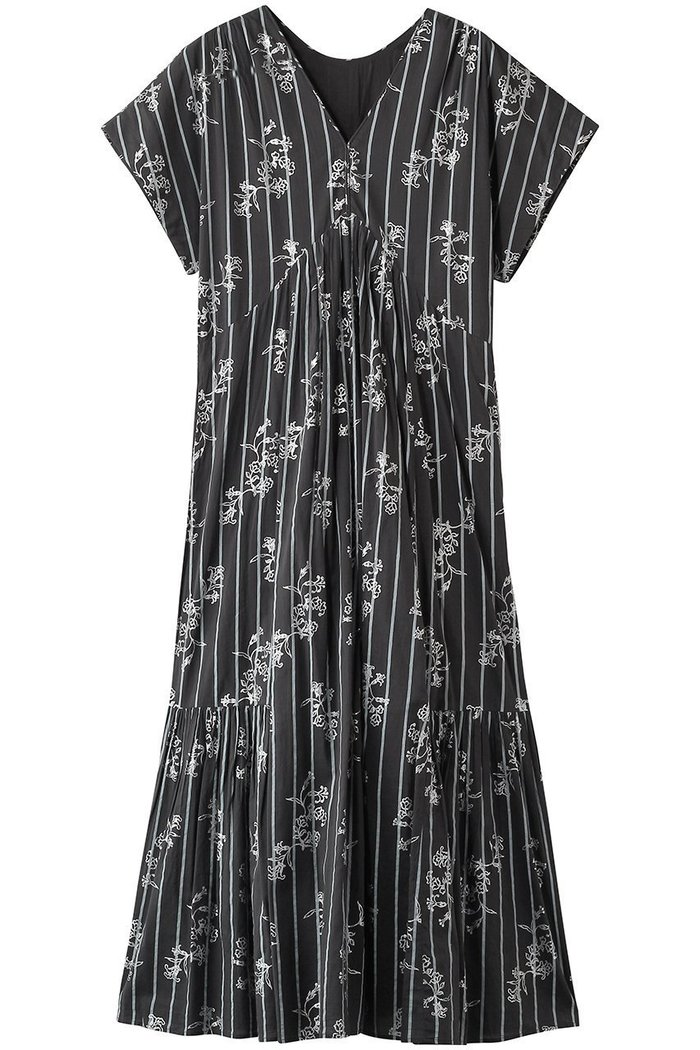 【ヌキテパ/NE QUITTEZ PAS】のCotton Voile Stripe Anemone Foil Print フレンチスリーブドレス インテリア・キッズ・メンズ・レディースファッション・服の通販 founy(ファニー) https://founy.com/ ファッション Fashion レディースファッション Fashion for Women ワンピース Dresses フォーマル・パーティードレス・結婚式用ドレス Elegant & Casual Dresses チュニック Tunic Tops & Dresses ギャザー Gathered, Ruffled サンダル Sandals, Summer Shoes ジュエリー Jewelry, Accessories ストライプ Stripe, Striped Pattern チュニック Tunic, Long Top ドレス Dress, One-Piece プリント Print, Printed Pattern リゾート Resort, Vacation Style リュクス Luxury, Elegant, High-End, Chic ロング Long, Long-Length |ID: prp329100004918030 ipo3291000000036887323