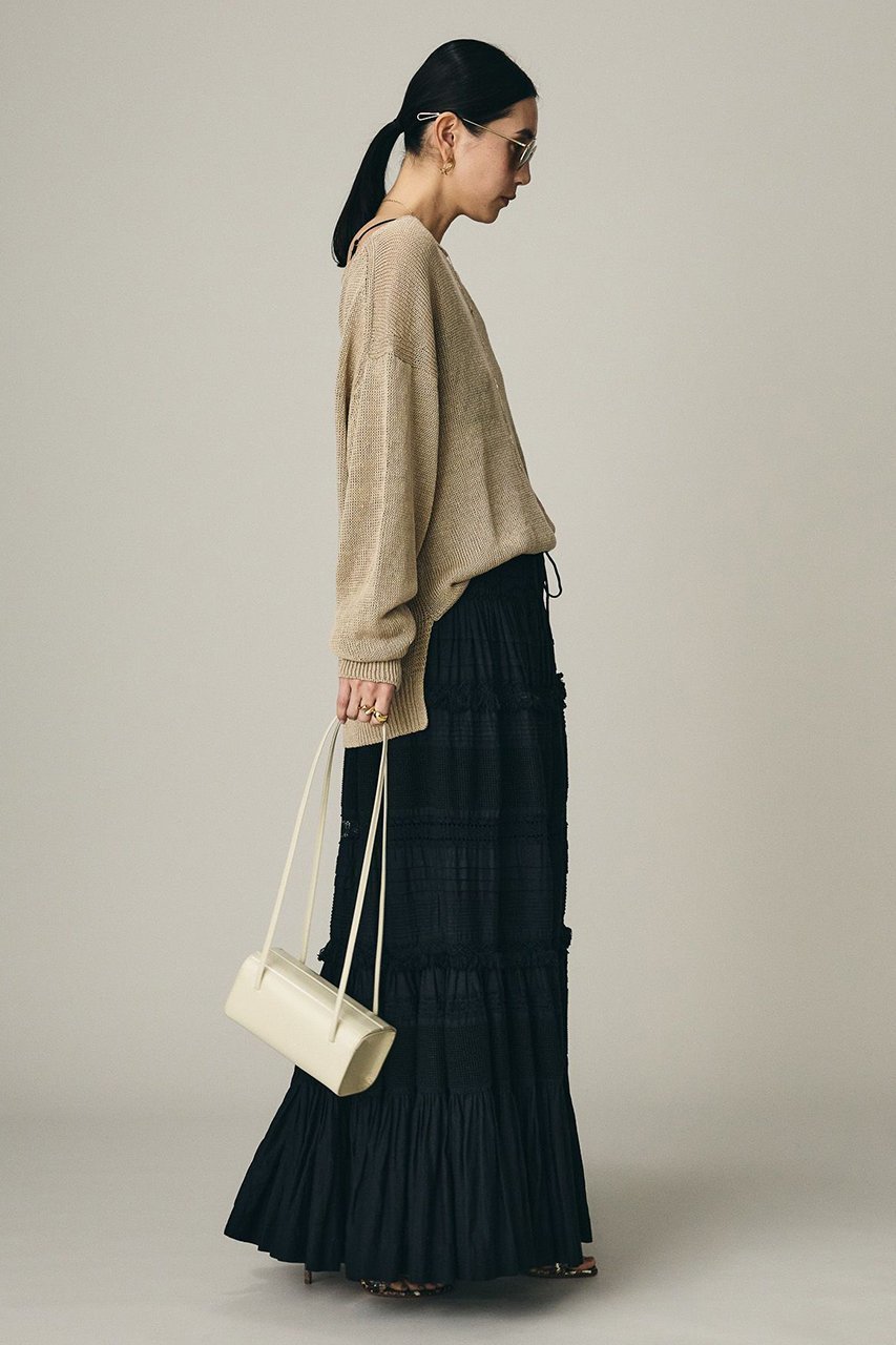 【カオス/Chaos】のノーマンリネンプルオーバー 人気、トレンドファッション・服の通販 founy(ファニー) 　ファッション　Fashion　レディースファッション　Fashion for Women　トップス・カットソー　Cut & Sew Tops　ニット　Knit Tops & Sweaters　カジュアルプルオーバー・ニットトップス　Pullovers & Knit Tops / Casual Pullovers　春　Spring　ミドル　Middle Length, Mid Height　リネン　Linen, Linen Fabric　再入荷　Restock / Back in Stock　夏　Summer　エレガント 上品　Elegant　other-3|ID: prp329100004918032 ipo3291000000036887376