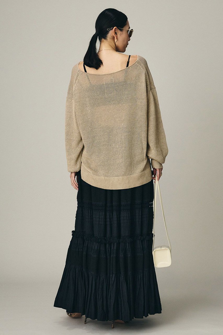 【カオス/Chaos】のノーマンリネンプルオーバー 人気、トレンドファッション・服の通販 founy(ファニー) 　ファッション　Fashion　レディースファッション　Fashion for Women　トップス・カットソー　Cut & Sew Tops　ニット　Knit Tops & Sweaters　カジュアルプルオーバー・ニットトップス　Pullovers & Knit Tops / Casual Pullovers　春　Spring　ミドル　Middle Length, Mid Height　リネン　Linen, Linen Fabric　再入荷　Restock / Back in Stock　夏　Summer　エレガント 上品　Elegant　other-4|ID: prp329100004918032 ipo3291000000036887377