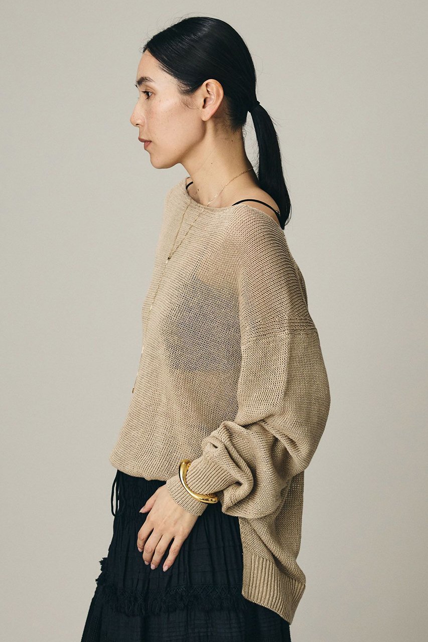 【カオス/Chaos】のノーマンリネンプルオーバー 人気、トレンドファッション・服の通販 founy(ファニー) 　ファッション　Fashion　レディースファッション　Fashion for Women　トップス・カットソー　Cut & Sew Tops　ニット　Knit Tops & Sweaters　カジュアルプルオーバー・ニットトップス　Pullovers & Knit Tops / Casual Pullovers　春　Spring　ミドル　Middle Length, Mid Height　リネン　Linen, Linen Fabric　再入荷　Restock / Back in Stock　夏　Summer　エレガント 上品　Elegant　other-5|ID: prp329100004918032 ipo3291000000036887378