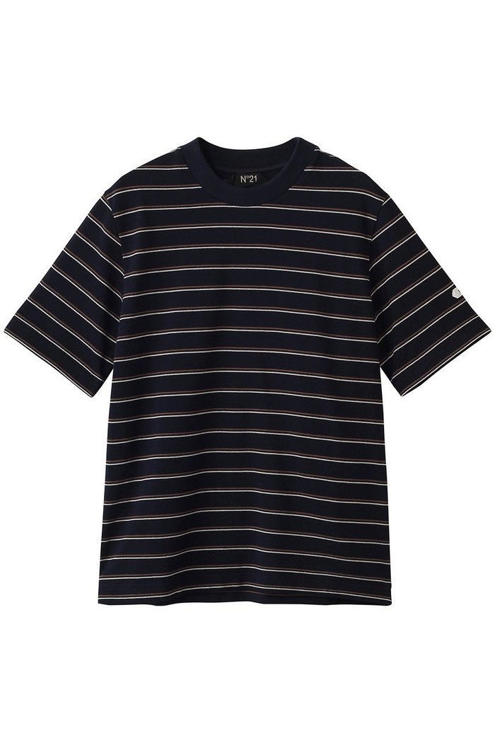 【ヌメロ ヴェントゥーノ/N°21 / MEN】の【MEN】ボーダー Tシャツ インテリア・キッズ・メンズ・レディースファッション・服の通販 founy(ファニー) https://founy.com/ ファッション Fashion メンズファッション Fashion for Men トップス・カットソー Cut & Sew Tops メンズシャツ Shirts ショート Short, Short Length スリーブ Sleeve, Long Sleeve / Short Sleeve バランス Balance, Style Balance ボーダー Border, Stripe リゾート Resort, Vacation Style |ID: prp329100004918034 ipo3291000000036887400
