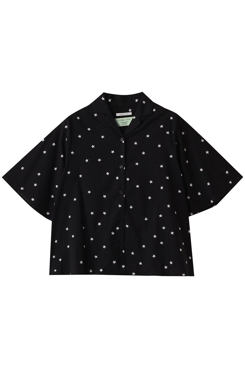 【クチュールドアダム/COUTURE D'ADAM】のスターダストオープンカラーシャツ 人気、トレンドファッション・服の通販 founy(ファニー) 　ファッション　Fashion　レディースファッション　Fashion for Women　トップス・カットソー　Cut & Sew Tops　シャツ・ブラウス・オフィスカジュアル　Elegant Blouses & Button-Ups　インド　Indian Textile　インナー　Innerwear　ショート　Short, Short Length　ジャケット　Jacket, Outerwear　スリーブ　Sleeve, Long Sleeve / Short Sleeve　バランス　Balance, Style Balance　リラックス　Relax, Relaxed Fit　 other-1|ID: prp329100004918037 ipo3291000000036887452