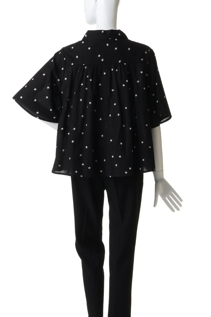 【クチュールドアダム/COUTURE D'ADAM】のスターダストオープンカラーシャツ 人気、トレンドファッション・服の通販 founy(ファニー) 　ファッション　Fashion　レディースファッション　Fashion for Women　トップス・カットソー　Cut & Sew Tops　シャツ・ブラウス・オフィスカジュアル　Elegant Blouses & Button-Ups　インド　Indian Textile　インナー　Innerwear　ショート　Short, Short Length　ジャケット　Jacket, Outerwear　スリーブ　Sleeve, Long Sleeve / Short Sleeve　バランス　Balance, Style Balance　リラックス　Relax, Relaxed Fit　other-4|ID: prp329100004918037 ipo3291000000036887456