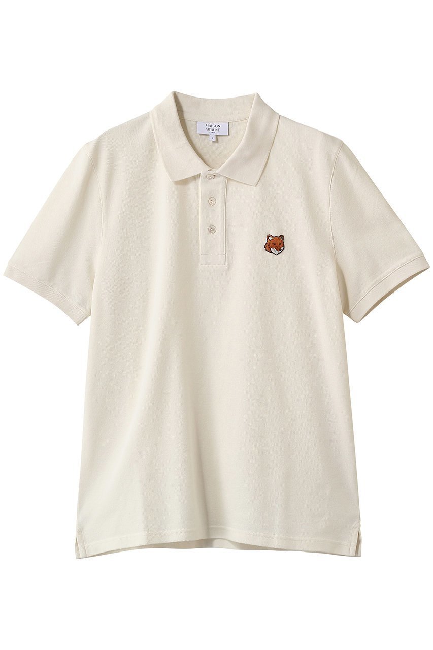 【メゾン キツネ/MAISON KITSUNE / MEN】の【MEN】FOX HEAD REGULAR ポロシャツ インテリア・キッズ・メンズ・レディースファッション・服の通販 founy(ファニー) 　ファッション　Fashion　メンズファッション　Fashion for Men　スリーブ　Sleeve, Long Sleeve / Short Sleeve　ハーフ　Half, Half-Length　パッチ　Patch, Appliqué　フォックス　Fox, Fox Fur　ポロシャツ　Polo Shirt, Collared Tee　定番　Standard, Basic Item　ノーブルベージュ|ID: prp329100004918039 ipo3291000000036887473