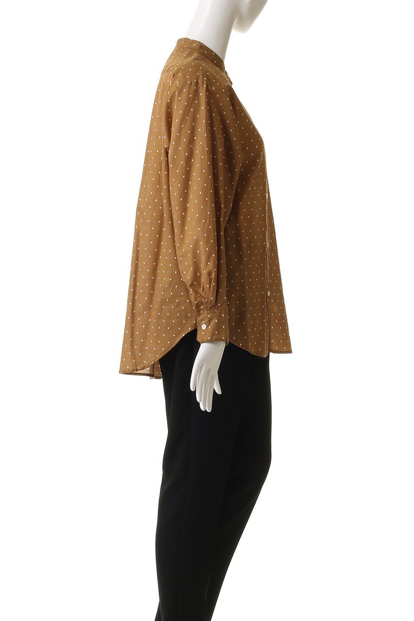 【ミディウミ/MidiUmi】のdots band collar shirt シャツ 人気、トレンドファッション・服の通販 founy(ファニー) 　ファッション　Fashion　レディースファッション　Fashion for Women　トップス・カットソー　Cut & Sew Tops　シャツ・ブラウス・オフィスカジュアル　Elegant Blouses & Button-Ups　おすすめ　Recommended / Our Picks　コンパクト　Compact, Small Size　シアー　Sheer, See-Through　ジャケット　Jacket, Outerwear　スリーブ　Sleeve, Long Sleeve / Short Sleeve　セットアップ　Set-Up, Coordinated Outfit　ドット　Polka Dot, Dot Pattern　ロング　Long, Long-Length　other-3|ID: prp329100004918048 ipo3291000000036887808