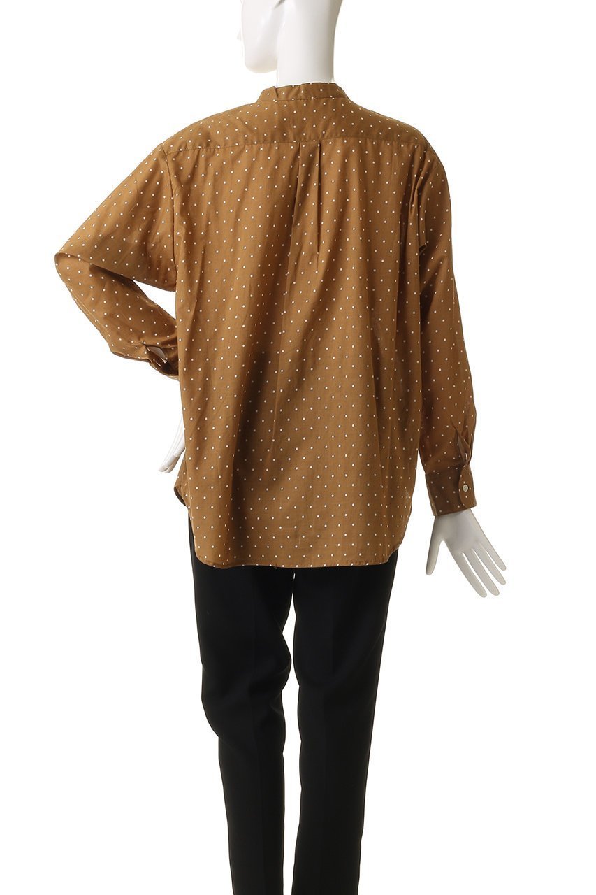 【ミディウミ/MidiUmi】のdots band collar shirt シャツ 人気、トレンドファッション・服の通販 founy(ファニー) 　ファッション　Fashion　レディースファッション　Fashion for Women　トップス・カットソー　Cut & Sew Tops　シャツ・ブラウス・オフィスカジュアル　Elegant Blouses & Button-Ups　おすすめ　Recommended / Our Picks　コンパクト　Compact, Small Size　シアー　Sheer, See-Through　ジャケット　Jacket, Outerwear　スリーブ　Sleeve, Long Sleeve / Short Sleeve　セットアップ　Set-Up, Coordinated Outfit　ドット　Polka Dot, Dot Pattern　ロング　Long, Long-Length　other-4|ID: prp329100004918048 ipo3291000000036887809