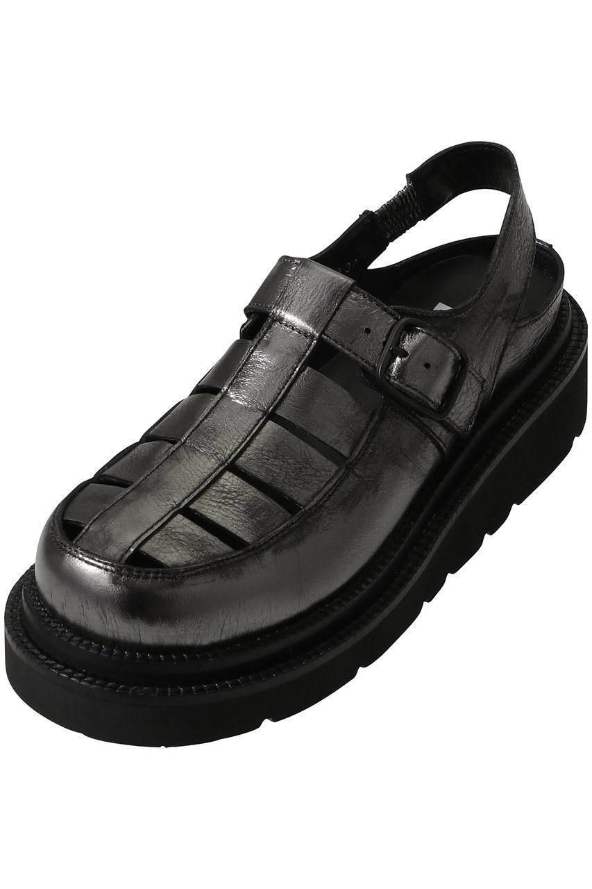 【ピアッカセッテ/ph7+】のトラックソールグルカサンダル インテリア・キッズ・メンズ・レディースファッション・服の通販 founy(ファニー) 　ファッション　Fashion　レディースファッション　Fashion for Women　なめらか　Smooth, Silky Texture　サンダル　Sandals, Summer Shoes　ソックス　Socks, Hosiery　エレガント 上品　Elegant　新作・新入荷　New Arrivals / New In　ダークシルバー|ID: prp329100004918049 ipo3291000000036887830