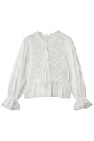 【ミュベール/MUVEIL】のスモッキングブラウス 人気、トレンドファッション・服の通販 founy(ファニー) ファッション Fashion レディースファッション Fashion for Women トップス・カットソー Cut & Sew Tops シャツ・ブラウス・オフィスカジュアル Elegant Blouses & Button-Ups おすすめ Recommended / Our Picks エレガント 上品 Elegant スモッキング Smocking, Gathered Stitching スリーブ Sleeve, Long Sleeve / Short Sleeve デニム Denim, Jeans Material フリル Frill, Ruffle ペプラム Peplum, Flared Hem ロング Long, Long-Length 新作・新入荷 New Arrivals / New In 羽織 Haori, Light Jacket |ID:prp329100004918051