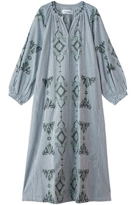 【エリオポール/heliopole】 【SARA MALLIKA】COTTON AARI EMBROIDERY ドレス人気、トレンドファッション・服の通販 founy(ファニー) ファッション Fashion レディースファッション Fashion for Women ワンピース Dresses フォーマル・パーティードレス・結婚式用ドレス Elegant & Casual Dresses チュニック Tunic Tops & Dresses インド Indian Textile オリエンタル Oriental Pattern シアー Sheer, See-Through ストライプ Stripe, Striped Pattern チュニック Tunic, Long Top ドレス Dress, One-Piece プリント Print, Printed Pattern ロング Long, Long-Length 新作・新入荷 New Arrivals / New In |ID:prp329100004918053