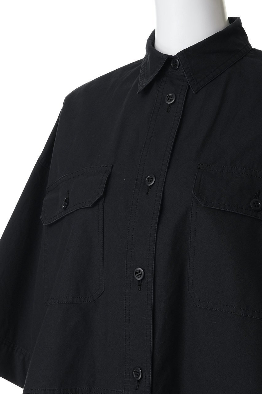 【サクラ/SACRA】のコットンホースクロスショートシャツ 人気、トレンドファッション・服の通販 founy(ファニー) 　ファッション　Fashion　レディースファッション　Fashion for Women　トップス・カットソー　Cut & Sew Tops　シャツ・ブラウス・オフィスカジュアル　Elegant Blouses & Button-Ups　クロップド　Cropped, Short Length　ショート　Short, Short Length　シンプル　Simple, Minimal　ストーン　Stone, Gem-Like　スリーブ　Sleeve, Long Sleeve / Short Sleeve　ハーフ　Half, Half-Length　バランス　Balance, Style Balance　ビンテージ　Vintage, Retro Style　プリーツ　Pleats, Pleated　ボックス　Boxy, Box Shape　ボトム　Bottoms, Lower Wear　エレガント 上品　Elegant　新作・新入荷　New Arrivals / New In　other-5|ID: prp329100004918056 ipo3291000000036887932