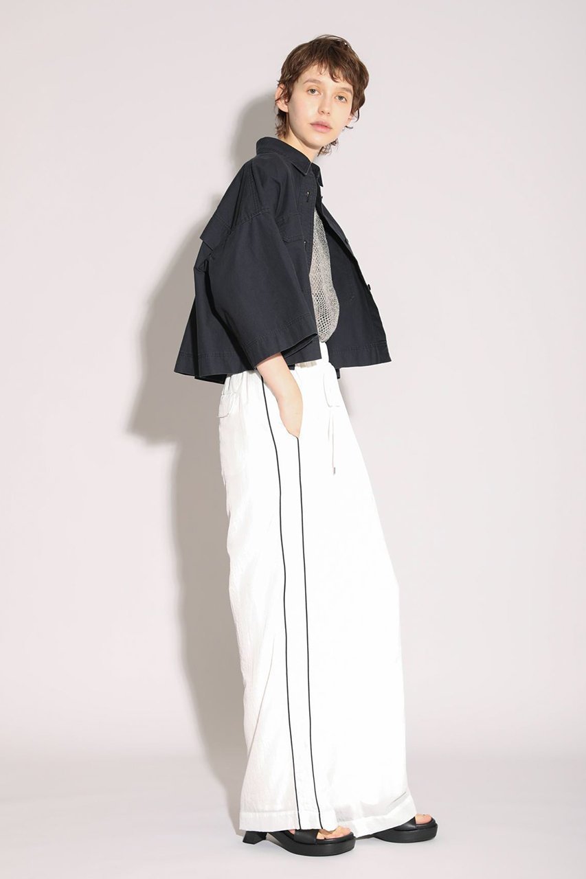 【サクラ/SACRA】のコットンホースクロスショートシャツ 人気、トレンドファッション・服の通販 founy(ファニー) 　ファッション　Fashion　レディースファッション　Fashion for Women　トップス・カットソー　Cut & Sew Tops　シャツ・ブラウス・オフィスカジュアル　Elegant Blouses & Button-Ups　クロップド　Cropped, Short Length　ショート　Short, Short Length　シンプル　Simple, Minimal　ストーン　Stone, Gem-Like　スリーブ　Sleeve, Long Sleeve / Short Sleeve　ハーフ　Half, Half-Length　バランス　Balance, Style Balance　ビンテージ　Vintage, Retro Style　プリーツ　Pleats, Pleated　ボックス　Boxy, Box Shape　ボトム　Bottoms, Lower Wear　エレガント 上品　Elegant　新作・新入荷　New Arrivals / New In　other-8|ID: prp329100004918056 ipo3291000000036887935