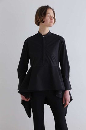 【ル フィル/LE PHIL】のSOLOTEXブロードペプラムシャツ 人気、トレンドファッション・服の通販 founy(ファニー) ファッション Fashion レディースファッション Fashion for Women トップス・カットソー Cut & Sew Tops シャツ・ブラウス・オフィスカジュアル Elegant Blouses & Button-Ups スタンダード Standard, Basic スリーブ Sleeve, Long Sleeve / Short Sleeve ドレープ Drape, Draping Fabric フォルム Silhouette, Form フロント Front, Front Design ペプラム Peplum, Flared Hem ロング Long, Long-Length 新作・新入荷 New Arrivals / New In |ID:prp329100004918059