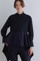 【ル フィル/LE PHIL】のSOLOTEXブロードペプラムシャツ 人気、トレンドファッション・服の通販 founy(ファニー) ファッション Fashion レディースファッション Fashion for Women トップス・カットソー Cut & Sew Tops シャツ・ブラウス・オフィスカジュアル Elegant Blouses & Button-Ups スタンダード Standard, Basic スリーブ Sleeve, Long Sleeve / Short Sleeve ドレープ Drape, Draping Fabric フォルム Silhouette, Form フロント Front, Front Design ペプラム Peplum, Flared Hem ロング Long, Long-Length 新作・新入荷 New Arrivals / New In thumbnail ネイビー|ID: prp329100004918059 ipo3291000000036887973