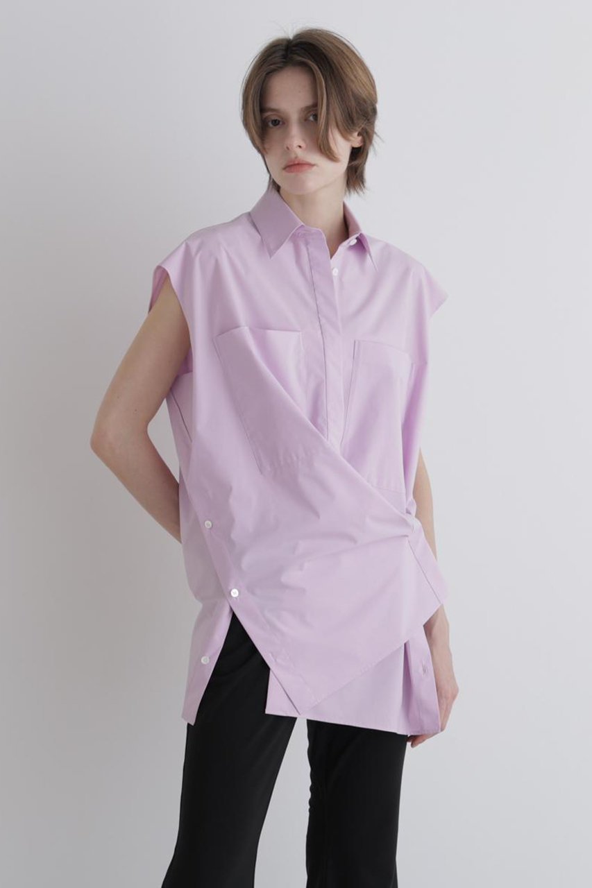 【ル フィル/LE PHIL】のビッグポケットノースリーブブラウス 人気、トレンドファッション・服の通販 founy(ファニー) ファッション Fashion レディースファッション Fashion for Women トップス・カットソー Cut & Sew Tops キャミソール&ノースリーブ Camisoles & Sleeveless Tops シャツ・ブラウス・オフィスカジュアル Elegant Blouses & Button-Ups クッション Cushion, Throw Pillow シンプル Simple, Minimal スタンダード Standard, Basic ストライプ Stripe, Striped Pattern ストレッチ Stretch, Stretchy Fabric タンブラー Tumbler, Travel Mug ノースリーブ Sleeveless, No-Sleeve ビッグ Big, Oversized フォルム Silhouette, Form フロント Front, Front Design ボトム Bottoms, Lower Wear ポケット Pocket, Pocket Detail other-4|ID: prp329100004918061 ipo3291000000036887998