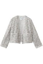 【エブール/ebure】のクラウドツィード ノーカラージャケット 人気、トレンドファッション・服の通販 founy(ファニー) ファッション Fashion レディースファッション Fashion for Women アウター Coat / Outerwear Collection レディースジャケット・軽アウター Jackets ノーカラージャケット / シンプル上品コーデ Collarless Jackets カーディガン Cardigan, Knitwear クラシカル Classical, Vintage-Inspired シルク Silk, 100% Silk ジャケット Jacket, Outerwear チェーン Chain, Chain Strap ツイード Twill, Twill Weave エレガント 上品 Elegant 新作・新入荷 New Arrivals / New In thumbnail ホワイト|ID: prp329100004918063 ipo3291000000036888009