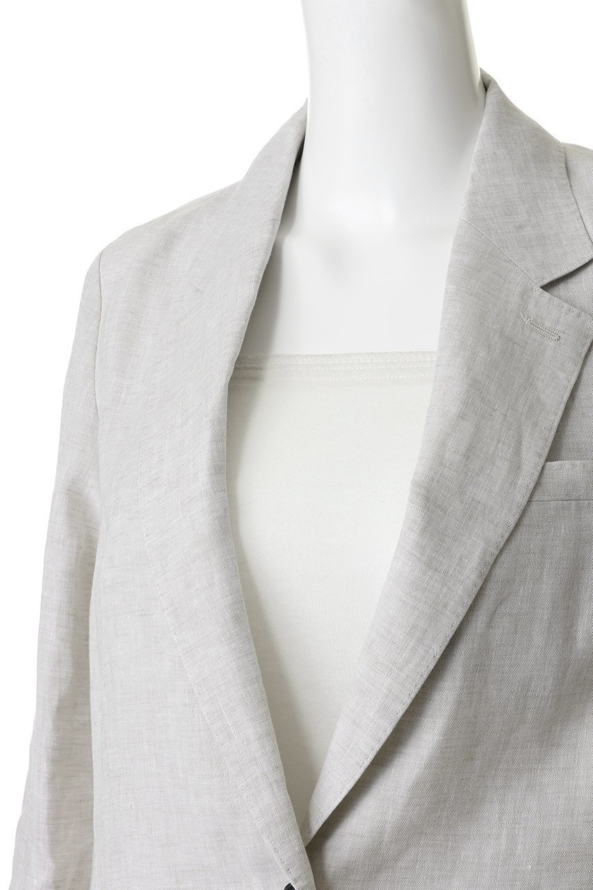 【エブール/ebure】のライトピュアリネン 2釦シングルジャケット 人気、トレンドファッション・服の通販 founy(ファニー) 　ファッション　Fashion　レディースファッション　Fashion for Women　アウター　Coat / Outerwear Collection　レディースジャケット・軽アウター　Jackets　イタリア　Italy　ジャケット　Jacket, Outerwear　ネップ　Nepp, Slub Yarn　パッチ　Patch, Appliqué　ポケット　Pocket, Pocket Detail　リネン　Linen, Linen Fabric　エレガント 上品　Elegant　新作・新入荷　New Arrivals / New In　other-5|ID: prp329100004918064 ipo3291000000036888022