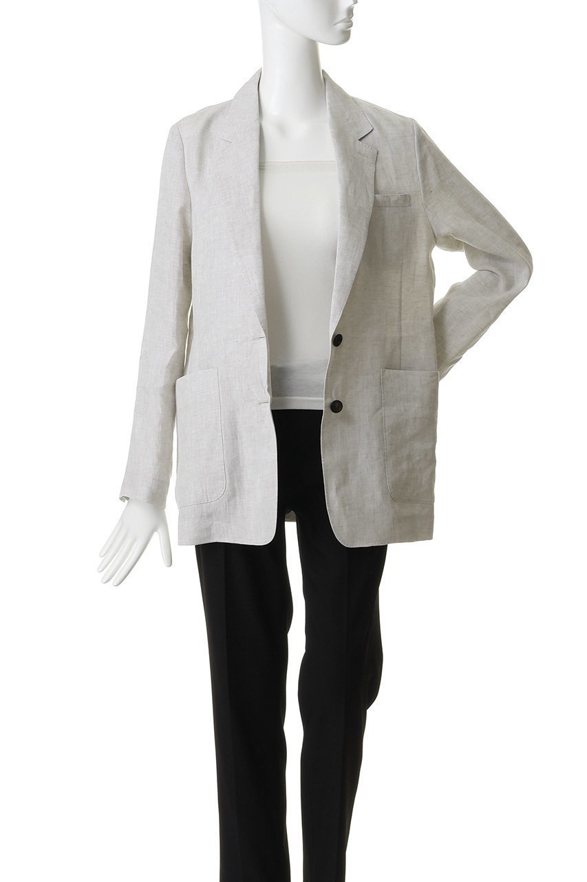 【エブール/ebure】のライトピュアリネン 2釦シングルジャケット 人気、トレンドファッション・服の通販 founy(ファニー) 　ファッション　Fashion　レディースファッション　Fashion for Women　アウター　Coat / Outerwear Collection　レディースジャケット・軽アウター　Jackets　イタリア　Italy　ジャケット　Jacket, Outerwear　ネップ　Nepp, Slub Yarn　パッチ　Patch, Appliqué　ポケット　Pocket, Pocket Detail　リネン　Linen, Linen Fabric　エレガント 上品　Elegant　新作・新入荷　New Arrivals / New In　other-7|ID: prp329100004918064 ipo3291000000036888024