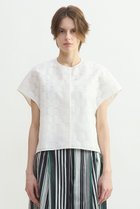 【プレインピープル/PLAIN PEOPLE】のドットジャガードショートジャケット 人気、トレンドファッション・服の通販 founy(ファニー) ファッション Fashion レディースファッション Fashion for Women アウター Coat / Outerwear Collection レディースジャケット・軽アウター Jackets ショート Short, Short Length ジャカード／ジャガード Jacquard, Woven Pattern ジャケット Jacket, Outerwear ドット Polka Dot, Dot Pattern バランス Balance, Style Balance フォルム Silhouette, Form 新作・新入荷 New Arrivals / New In thumbnail ホワイト|ID: prp329100004918065 ipo3291000000036888026