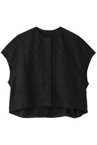 【プレインピープル/PLAIN PEOPLE】のドットジャガードショートジャケット ブラック|ID: prp329100004918065 ipo3291000000037380101