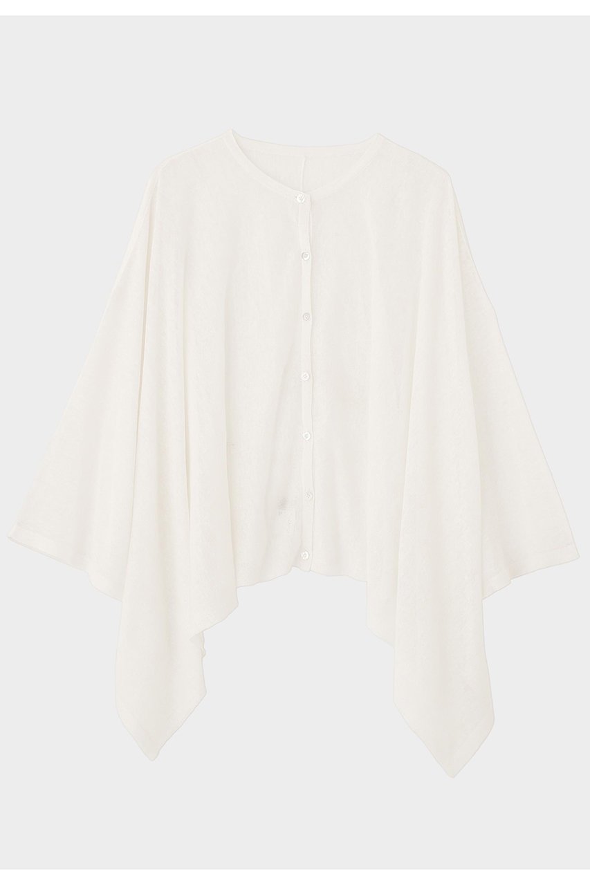 【ル フィル/LE PHIL】のシアーリネンカーディガン インテリア・キッズ・メンズ・レディースファッション・服の通販 founy(ファニー) 　ファッション　Fashion　レディースファッション　Fashion for Women　トップス・カットソー　Cut & Sew Tops　ニット　Knit Tops & Sweaters　カーディガン・羽織り　Layered Style Cardigans　カジュアルプルオーバー・ニットトップス　Pullovers & Knit Tops / Casual Pullovers　シアー　Sheer, See-Through　シンプル　Simple, Minimal　スタンダード　Standard, Basic　スリット　Slit, Slit Detail　ドレープ　Drape, Draping Fabric　ネップ　Nepp, Slub Yarn　フロント　Front, Front Design　エレガント 上品　Elegant　ホワイト|ID: prp329100004918066 ipo3291000000036888041