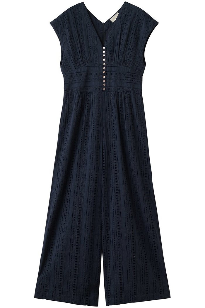 【ヌキテパ/NE QUITTEZ PAS】のSTRIPE カットワーク オールインワン インテリア・キッズ・メンズ・レディースファッション・服の通販 founy(ファウニー) https://founy.com/ ファッション Fashion レディースファッション Fashion for Women パンツ Pants & Trousers ジャケット Jacket, Outerwear ストライプ Stripe, Striped Pattern ノースリーブ Sleeveless, No-Sleeve フェミニン Feminine, Girly ワーク Workwear, Utility Style 再入荷 Restock / Back in Stock |ID: prp329100004918068 ipo3291000000036888065