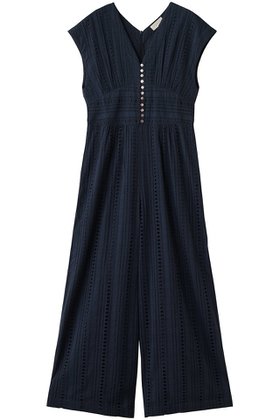 【ヌキテパ/NE QUITTEZ PAS】 STRIPE カットワーク オールインワン人気、トレンドファッション・服の通販 founy(ファニー) ファッション Fashion レディースファッション Fashion for Women パンツ Pants & Trousers ジャケット Jacket, Outerwear ストライプ Stripe, Striped Pattern ノースリーブ Sleeveless, No-Sleeve フェミニン Feminine, Girly ワーク Workwear, Utility Style 新作・新入荷 New Arrivals / New In |ID:prp329100004918068