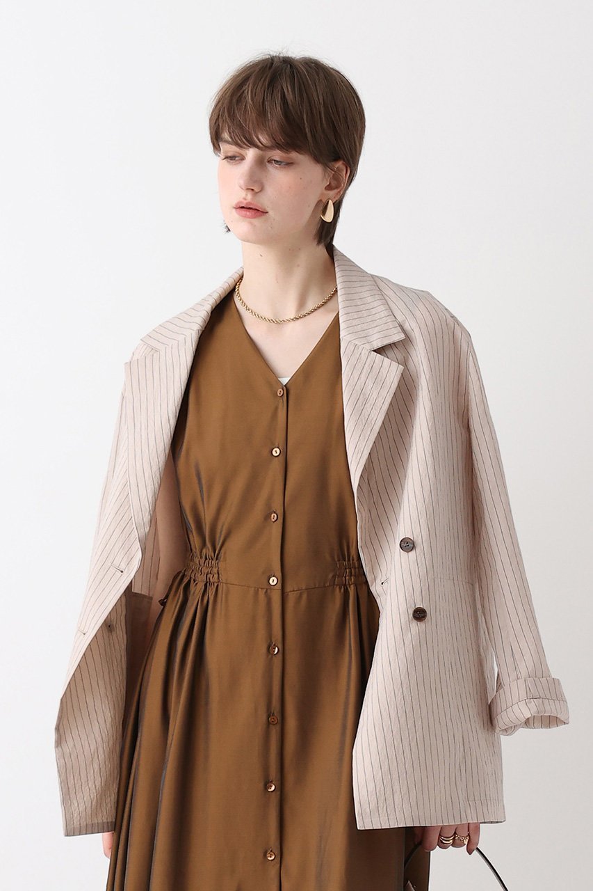 【アルアバイル/allureville】のシアーストライプジャケット 人気、トレンドファッション・服の通販 founy(ファニー) ファッション Fashion レディースファッション Fashion for Women アウター Coat / Outerwear Collection レディースジャケット・軽アウター Jackets ジャケット Jacket, Outerwear ダブル Double, Double-Breasted ノースリーブ Sleeveless, No-Sleeve バランス Balance, Style Balance 夏 Summer 新作・新入荷 New Arrivals / New In other-1|ID: prp329100004918072 ipo3291000000036888107