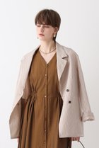 【アルアバイル/allureville】のシアーストライプジャケット 人気、トレンドファッション・服の通販 founy(ファニー) ファッション Fashion レディースファッション Fashion for Women アウター Coat / Outerwear Collection レディースジャケット・軽アウター Jackets ジャケット Jacket, Outerwear ダブル Double, Double-Breasted ノースリーブ Sleeveless, No-Sleeve バランス Balance, Style Balance 夏 Summer 新作・新入荷 New Arrivals / New In thumbnail ピンクベージュ|ID: prp329100004918072 ipo3291000000036888108